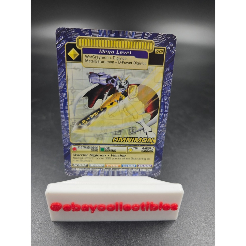 Digimon Digi Battle Omnimon BO-232 Series 6 2002 Bandai Card Game Non Foil